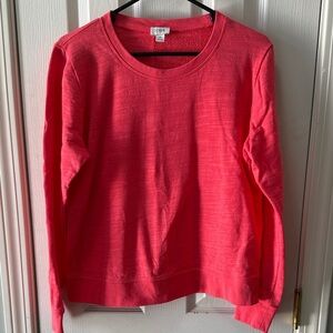 J.Crew Women’s Cotton Terry Crew Neck Sweatshirt Size M